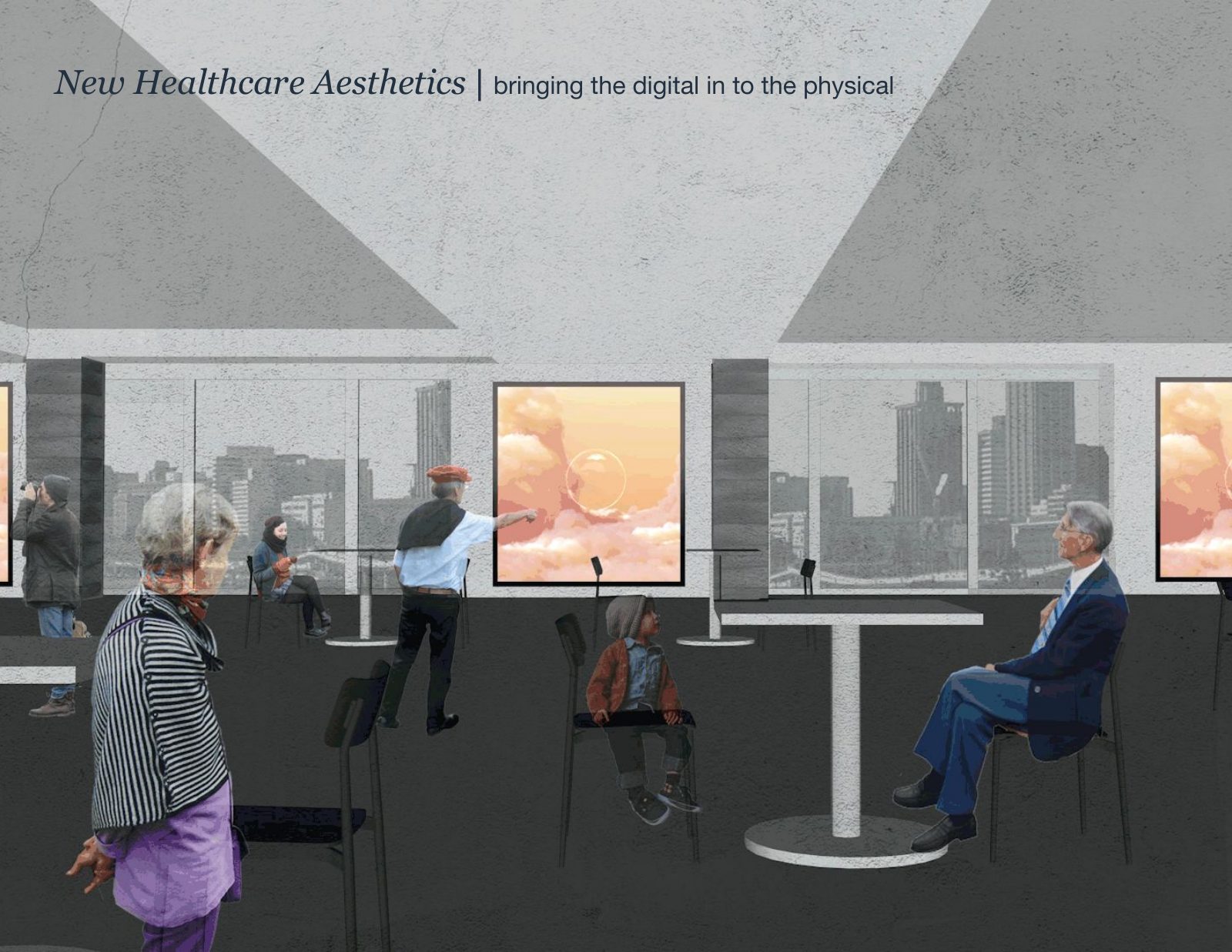 Public installation concept for Dana-Farber’s shared spaces